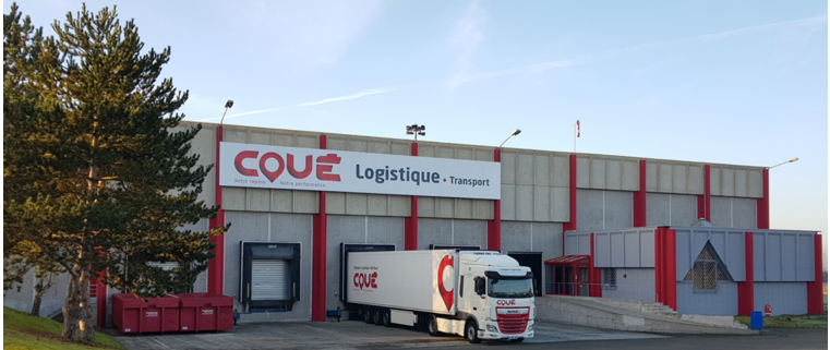 Transports Coue plateforme logistique logo Coué