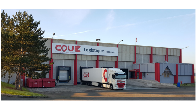 Transports Coue plateforme logistique logo Coué