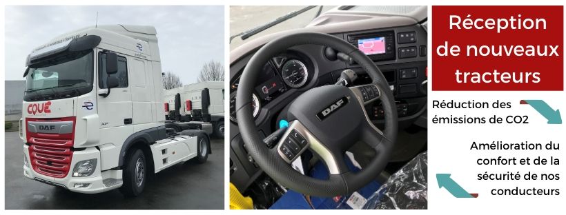 Transports Coué - réception de nouveaux tracteurs