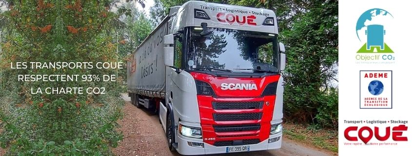 Transports Coué respect 93 percents of the CO2 Charter