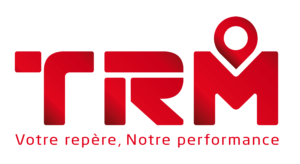 Logo TRM avec texte en blanc