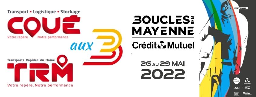 Participation des Transports Coué et TRM aux Boucles de la Mayenne 2022