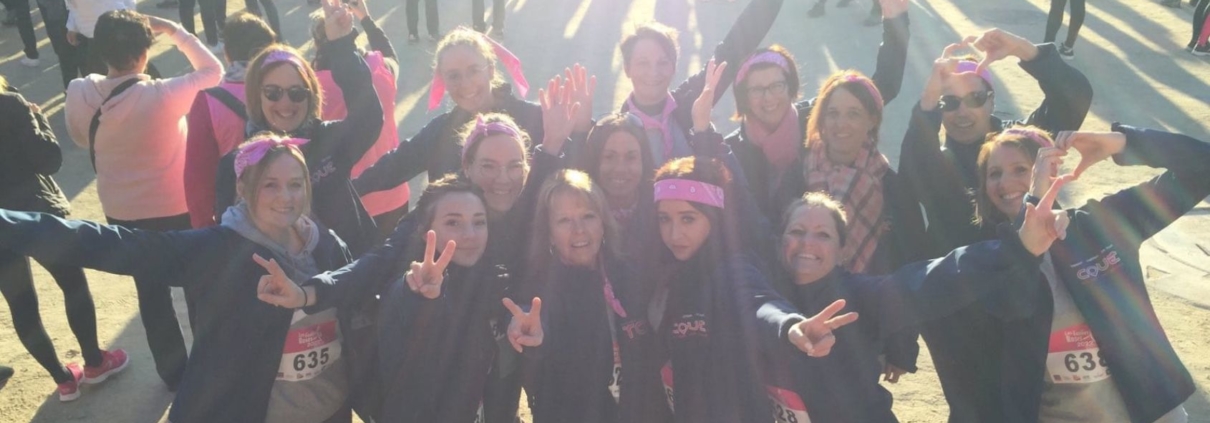 Octobre Rose, participation aux Foulée Roses de Laval de notre équipe féminine
