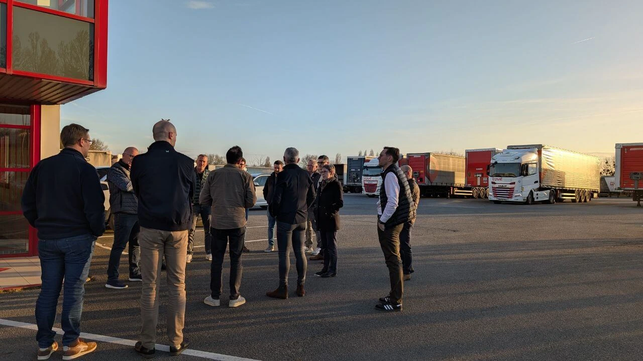 Réunion des dirigeants régionaux d'Evolutrans chez Groupe Coué TRM