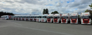 Parc Camions Grand Volume TRM aux couleurs du Groupe Coué
