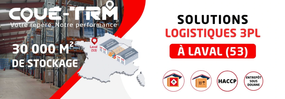 Groupe Coué TRM développement capacités de stockage logistique 3PL