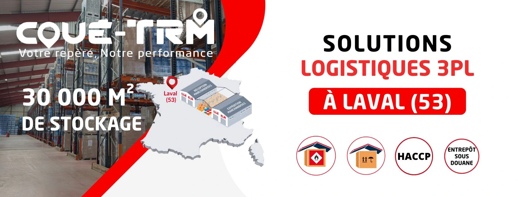 Groupe Coué TRM développement capacités de stockage logistique 3PL