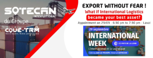 Sotecan International Conference in Laval on September 29 on Export & International Logistics with CCI Pays de la Loire